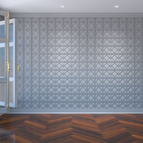 Ekena Millwork Extra Small Kiowa Decorative Fretwork Wall Panels in Architectural PVC, 7 3/8"W x 7 3/8"H x 3/8"T WALP08X08KWA - main